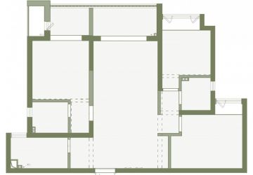 中南珑悦现代休闲风三室两厅138平米装修案例