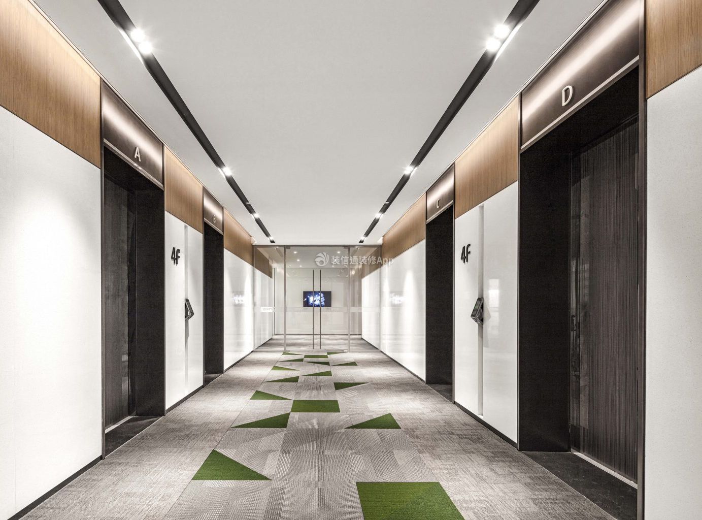 2023深圳写字楼电梯厅装修设计图