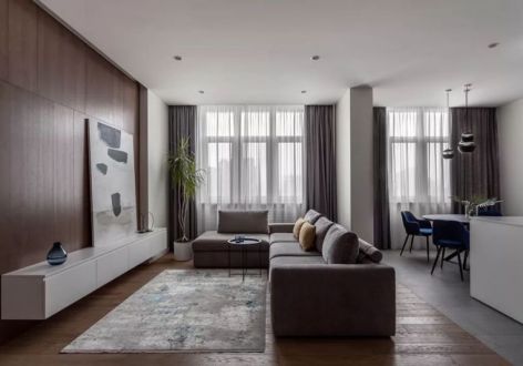 恒大西山檀府80㎡二居室现代风格装修案例