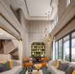 上海别墅客厅沙发装潢设计图片