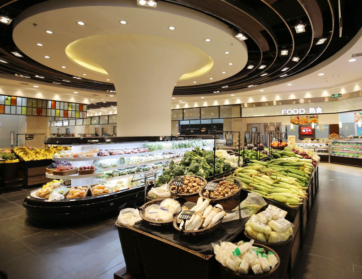 上海1200平大型超市装修设计图片