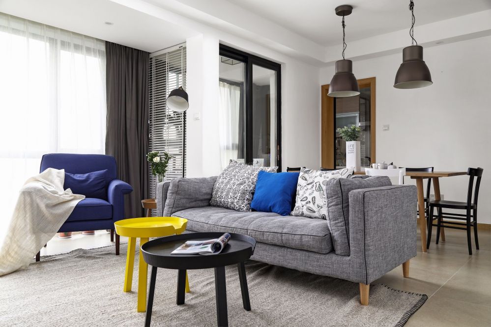 紫园云墅98平北欧风格装修案例