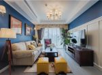 [北京诚优佳装饰]美式混搭风三居室，颜色搭配很有质感！