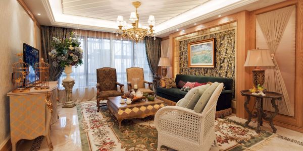 兰亭国际名园150平欧式风格四居室装修案例
