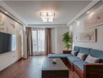 上海绿城110平米现代中式风格三居室装修案例