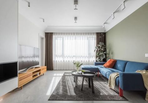 阳光·一品江城现代风格96平米三居室设计图案例