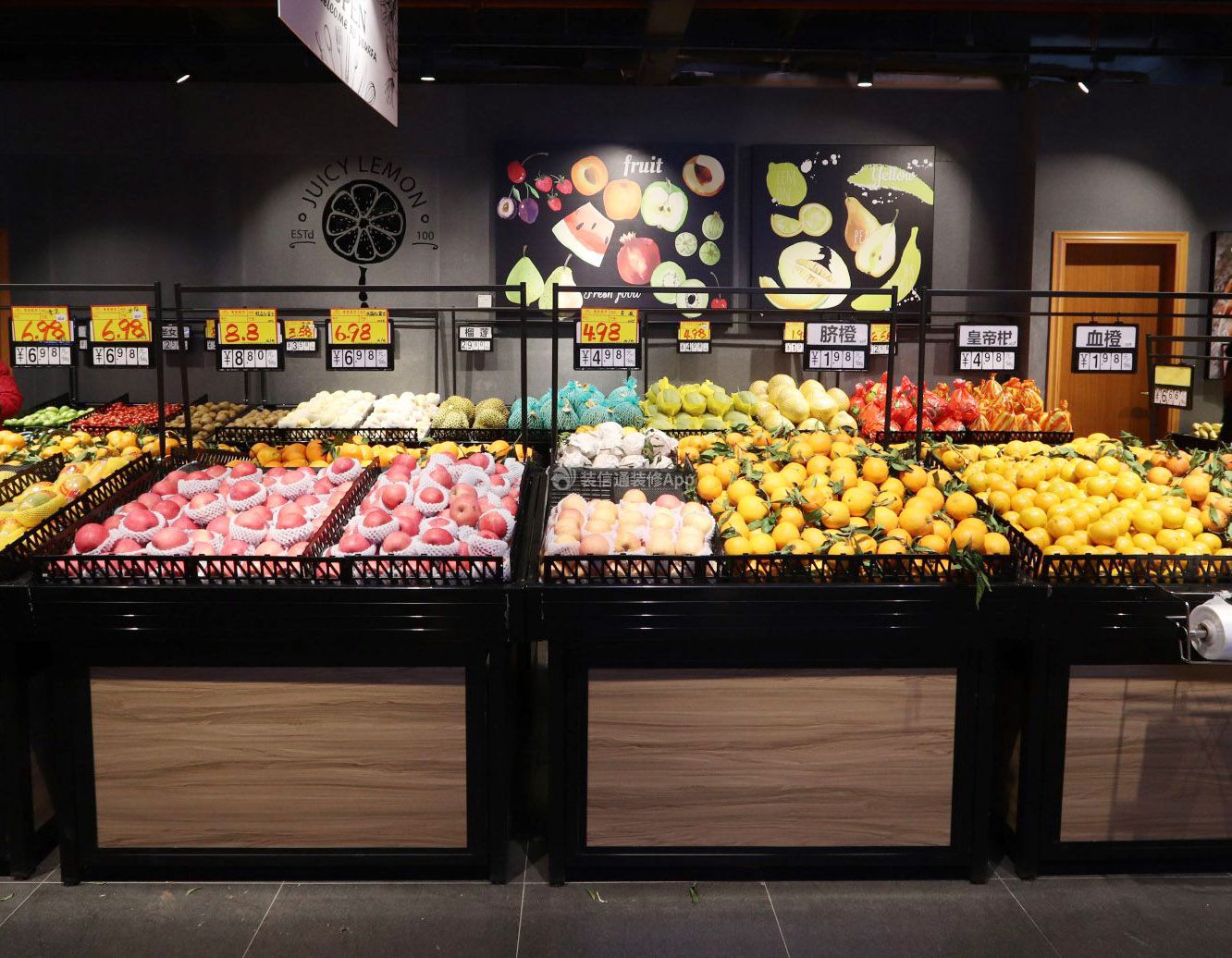 生鲜超市水果区装修设计图片