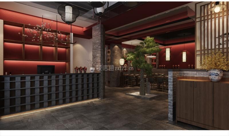 设计方案免费预约户型:餐厅酒楼造价:19万小区:饭店风格:中式面积:300