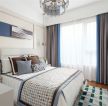 广州旧房翻新卧室窗帘装修装饰效果图
