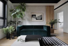 广州旧房翻新客厅沙发装修布置图片