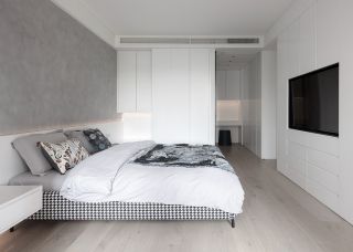 广州旧房翻新卧室简单装修设计效果图