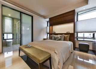 广州180平旧房翻新主卧室设计图片