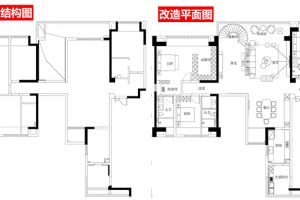 [俏业家装饰]中海天钻户型改造方案：释放大宅空间