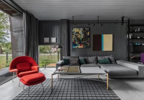 碧海明珠花园136平米现代色彩四居室装修案例