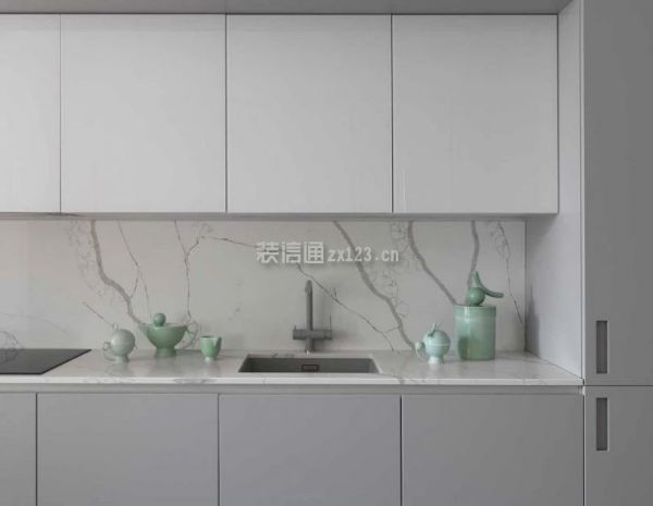 117平法式风格厨房装修效果图