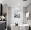 成都跃层现代风格浴室浴缸装修设计图片