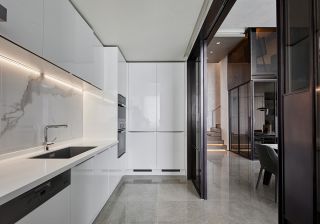 成都跃层厨房现代简约风格装潢设计效果图