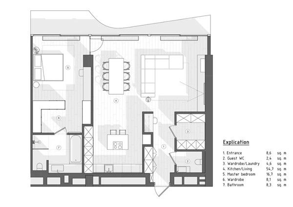 现代家居设计平面布置图