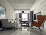 禹洲朗廷湾现代风格三居室113平米装修效果图案例