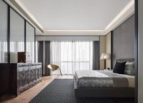 深圳新中式风格主卧室内装潢设计图片