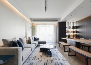 深圳现代简约风格客厅室内装潢图片