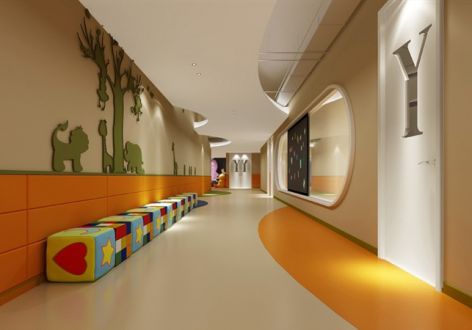 418平方米现代主题风格幼儿园装修案例
