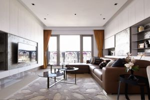 龙光玖龙台住宅115平现代风格三居室装修案例