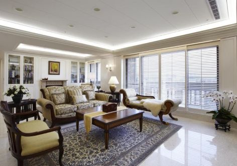 恒大锦苑118平米美式风格三居室装修案例