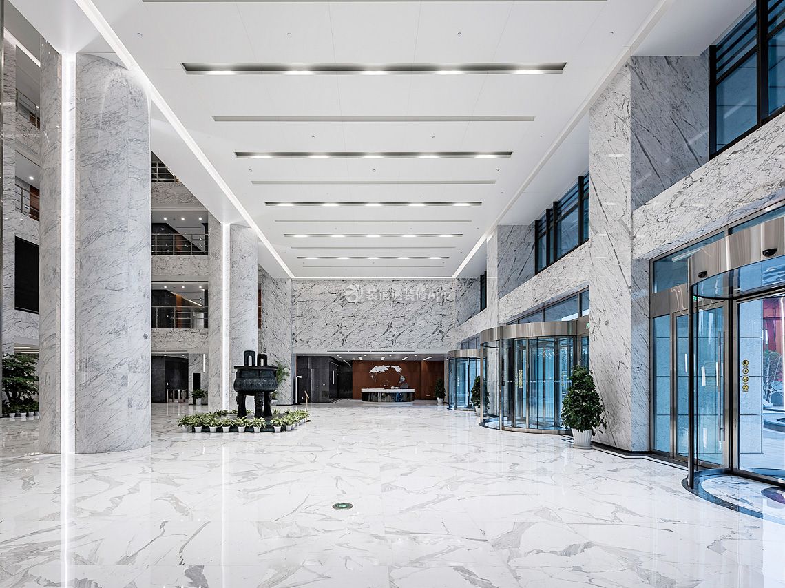 闵行高档办公楼大厅装修设计图片