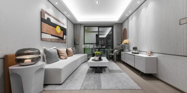 五合锦江府现代风格129平米装修案例