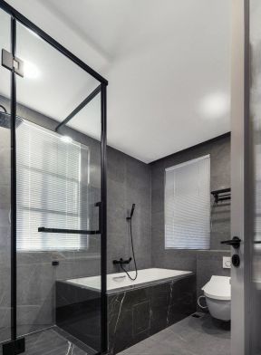卫生间浴缸装修 卫生间浴缸装修图 简约卫生间设计图
