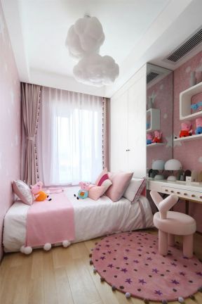 女儿房装修效果图 儿童房间的设计图 儿童房家装设计