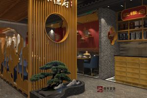 济南现代新中式餐厅装修设计公司