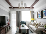 中南·林樾美式风格三居室105平米装修效果图案例