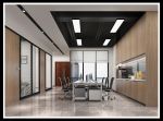 广州太和绿对办公室新中式风格400平米装修案例