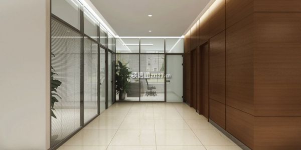深圳松岗办公室设计公司 公明工厂办公室翻新装修中式风格1500㎡设计方案