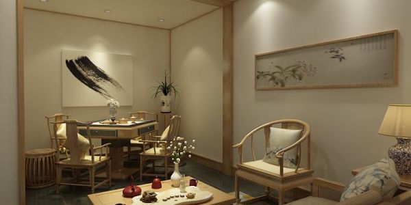 茶馆中式风格700㎡设计方案