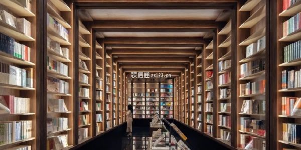 书店现代风格1300㎡设计方案
