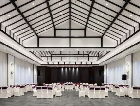 太原中式饭店宴会厅装潢设计效果图