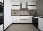 简约风格厨房白色橱柜装饰设计图