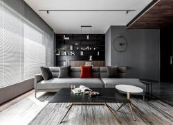 140平现代风格客厅装饰效果图片