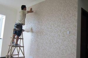 [上海紫苹果装饰]自粘墙纸怎么贴？自贴墙纸技巧get起来