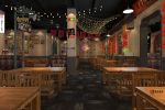 网红小龙虾餐厅餐馆装修设计效果图案例