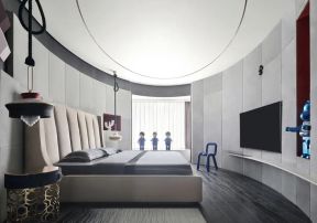 大平层卧室装修 卧室电视墙设计图片 卧室电视墙设计效果图