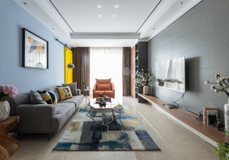 大宏锦绣现代风格140平米四室两厅装修案例