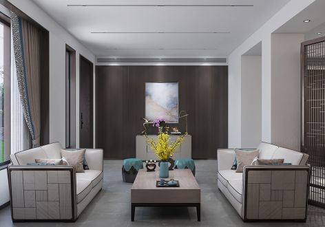 云山晓115平米现代简约三居室装修案例分享