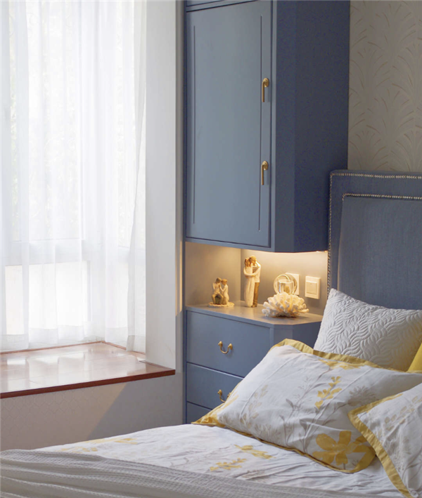 鸡肋户型选用转角衣柜,包括l型转角和u型转角,这样可以将死角空间利用