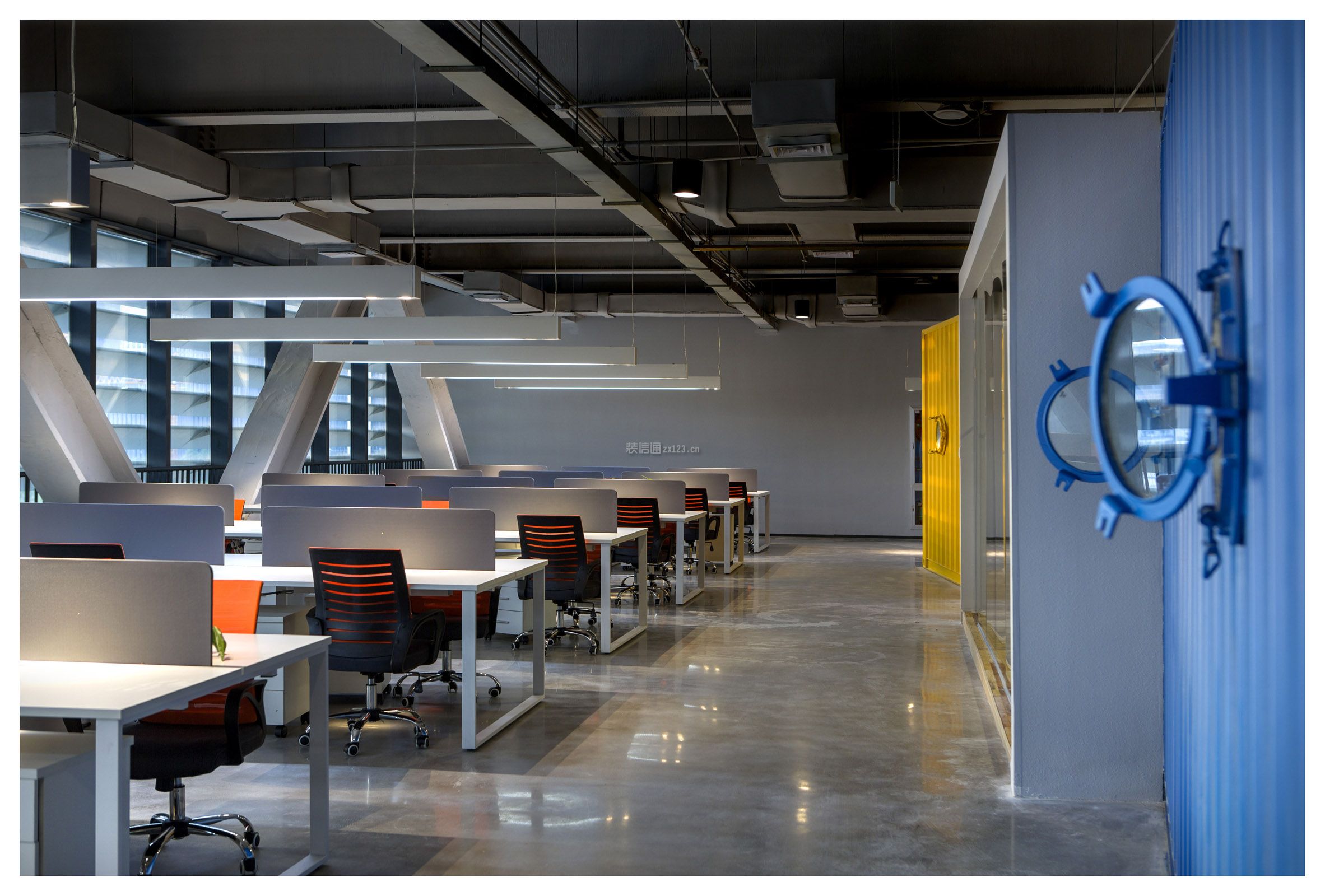 办公桌子设计图 办公桌布置图片