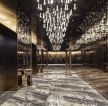 酒店走廊水晶灯装潢设计效果图