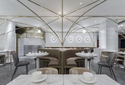 2022茶餐厅卡座沙发装修设计图片